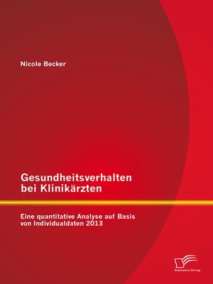 cover image of Gesundheitsverhalten bei Klinikärzten